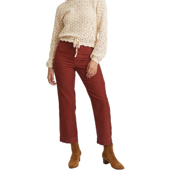 Marine Layer Bridget Cord Barn Red Pants - Picture 7 of 15